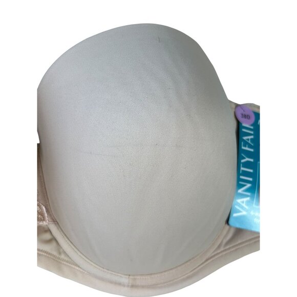 NEW Vanity Fair Strapless Bra Nude 38D Converts to 5 Bras Stretch Smoothing - Picture 7 of 13